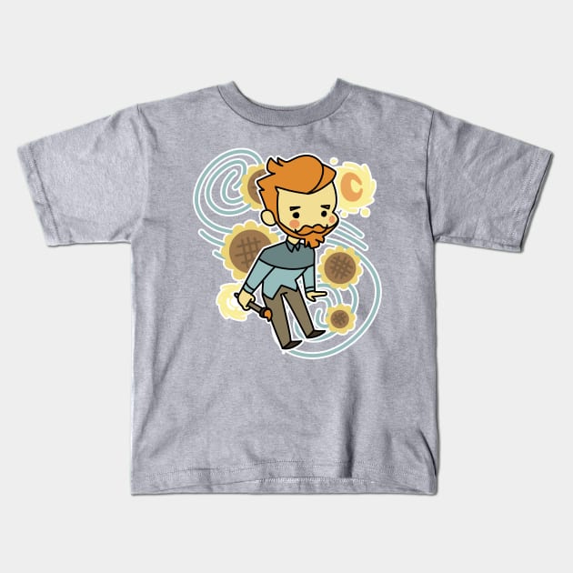 Kawaii Vincent Kids T-Shirt by Toothpaste_Face